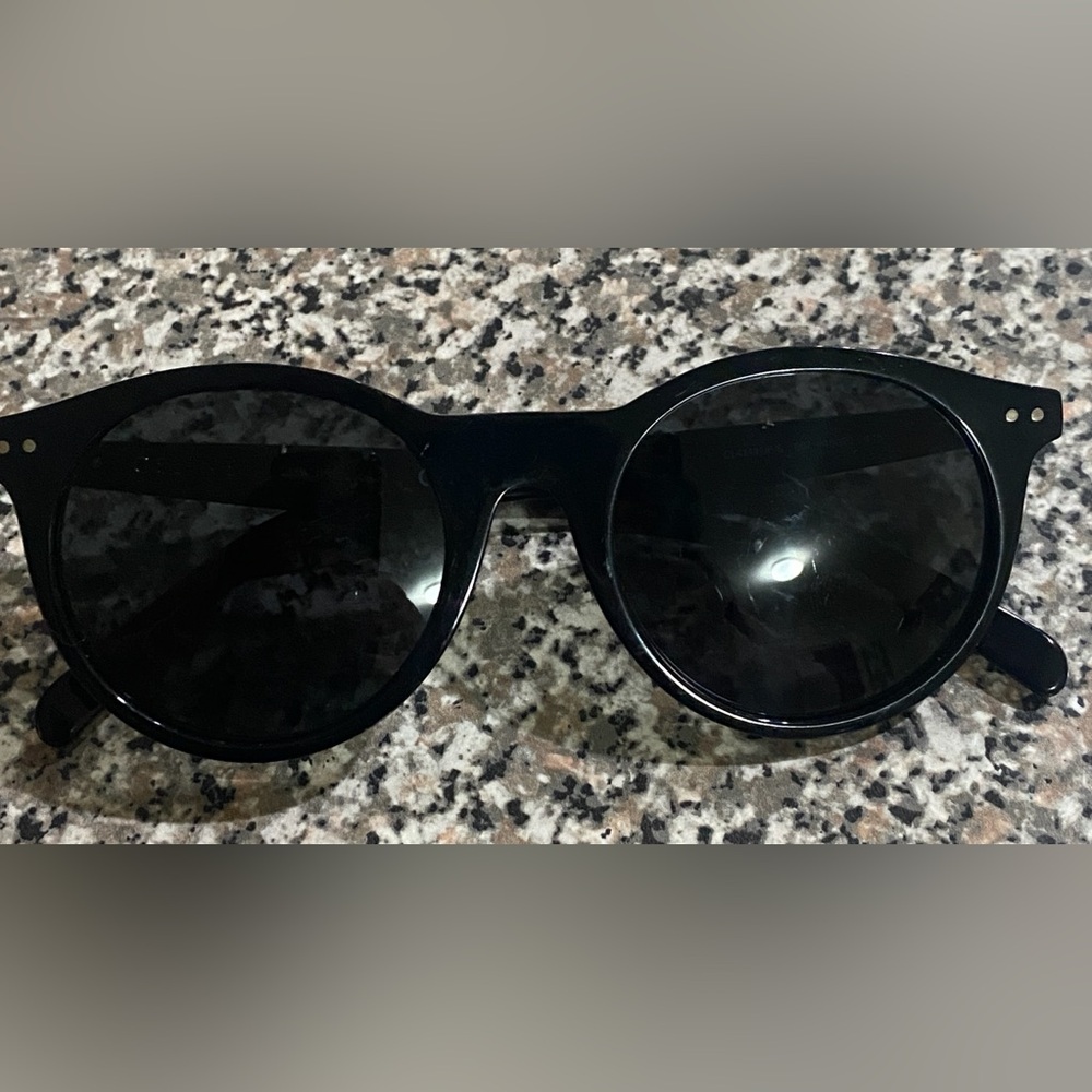 CELINE  Black Sunglasses with Gold Accents - Picture 9 of 10